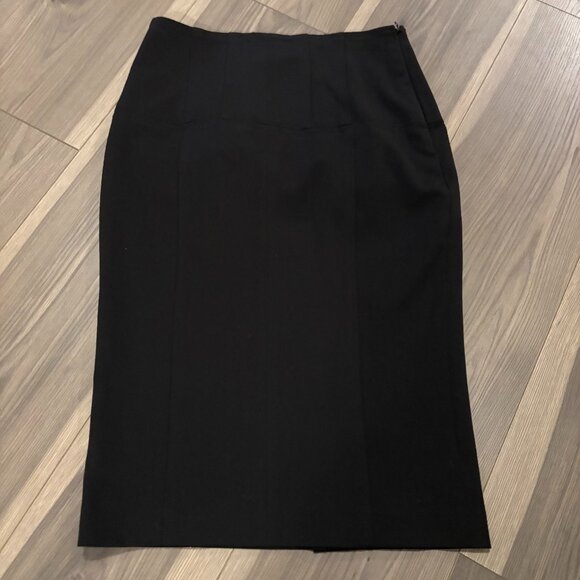 Cache Women's Black Pencil Skirt with Slit ~ Size: 0 ~ EUC - Picture 1 of 5